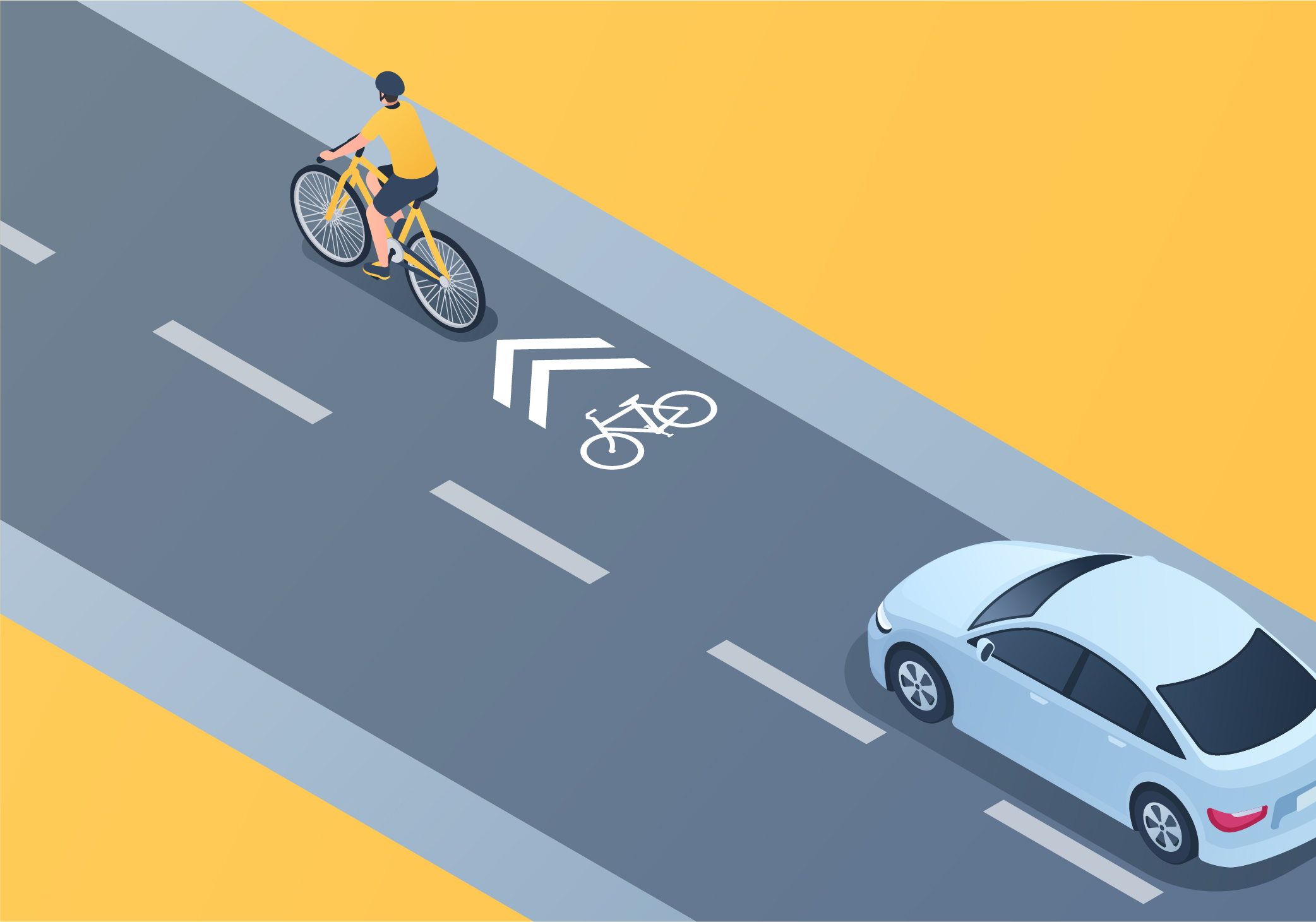 On which side should cyclists preferably ride? - On which side should cyclists preferably ride?
