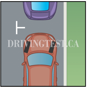 Driving Test Canada - Car Test 2 - What should you do while parking on a downward angle