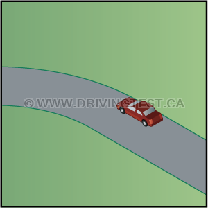 Test 3 - Si vous vous garez dans un endroit où la route est sinueuse, à quelle distance minimale votre véhicule doit-il être visible dans les deux sens ?