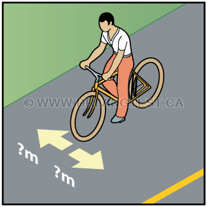 Test 3 - Quelle distance devez-vous laisser entre votre véhicule et les cyclistes ?