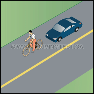 Test 3 - Quand faut-il éviter de dépasser un cycliste et plutôt rester derrière lui ?