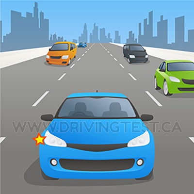 Test 1 - If you are driving outside of a city, town, or village, what is the minimum distance you should turn your signal on if you're planning to change a lane or turn?