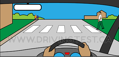 Test 3 - Dans quelle situation faut-il céder le passage aux piétons qui traversent ou s'apprêtent à traverser une route ?