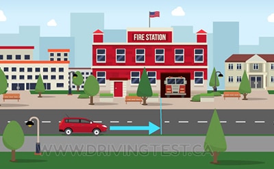 Test 4 - How far away do you need to park from a fire station driveway entrance?