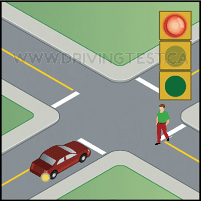 Test 3 - Si vous tournez à droite à un feu rouge, qui a la priorité sur vous ?