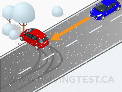 Test 3 - By how much is your stopping distance increase when driving on snow and ice?